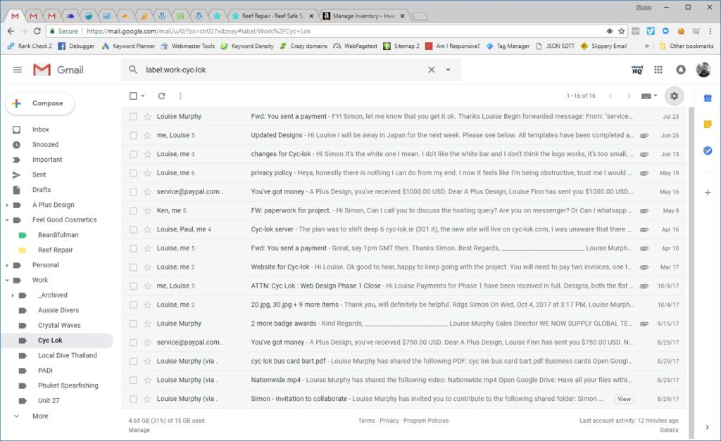 Turn off attachment chips and attachment icons in new gmail
